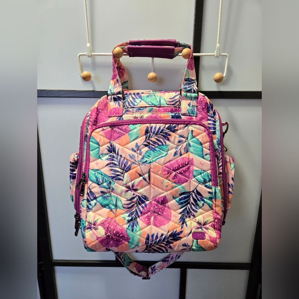 ❗SOLD❗Lug Ranger XL Overnight Tote Bag w/ Adjust./Removable Strap in Azalea Pink